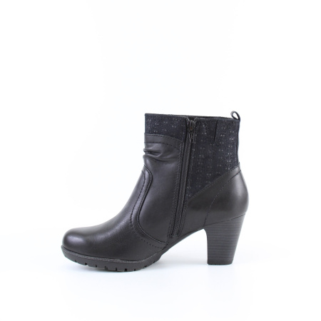 Ботильоны чёрные кожаные JANA